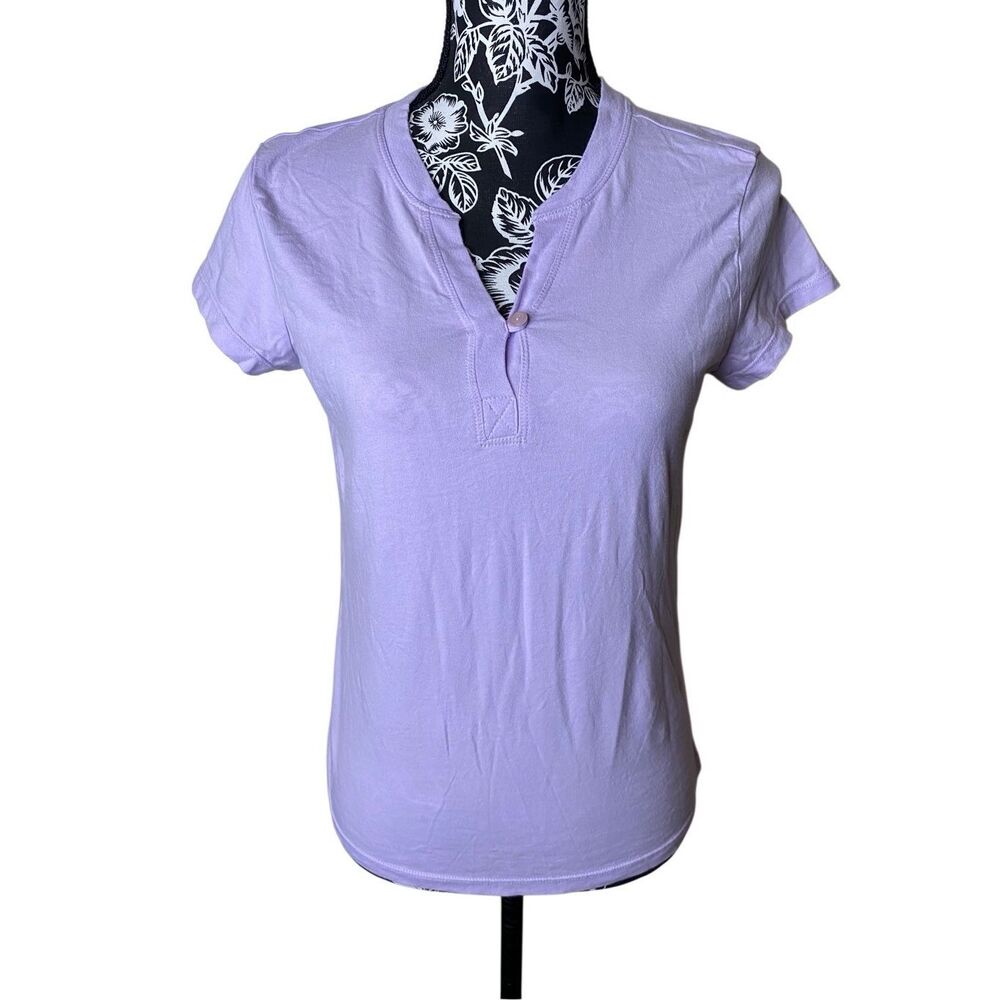 Covington Basic V Neck T shirt Casual Lounge Loungewear Cotton Workwear Office